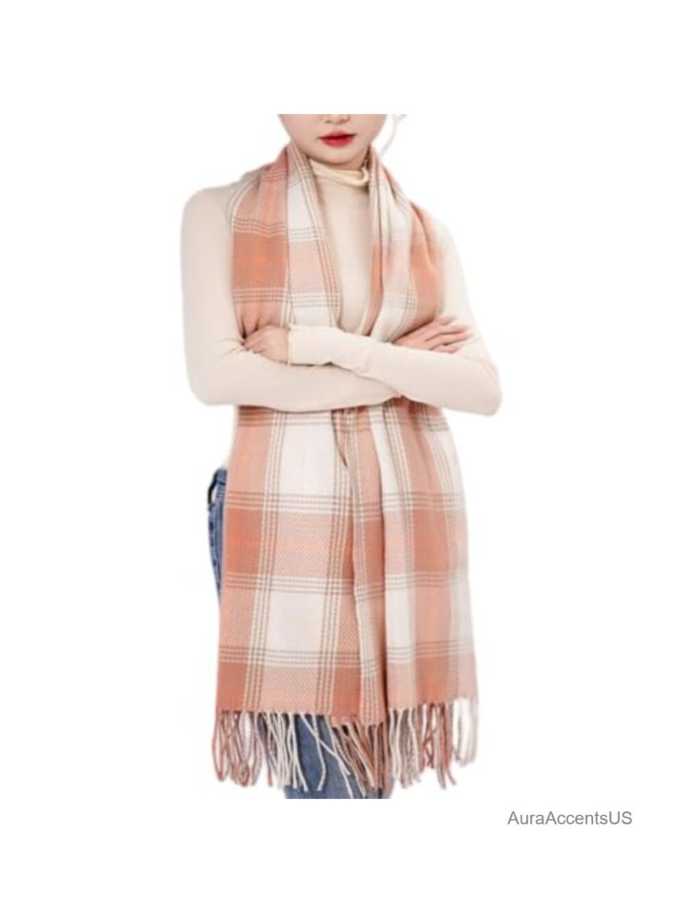 Large Soft Thick Winter Shawl Wrap Scarf Women Warm Long Blanket Scarf